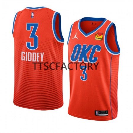 Maillot Homme Oklahoma City Thunder Josh Giddey 3 Nike 2022-23 Statement Edition Orange Swingman